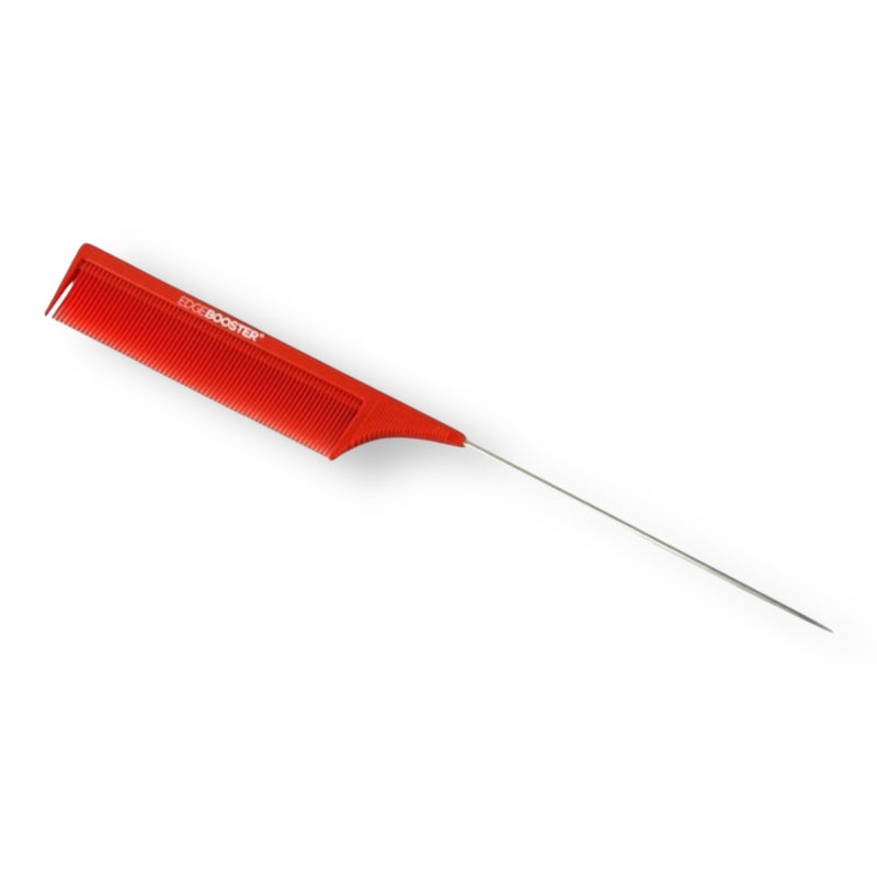 Edge Booster Carbon Anti-Static Pin Tail Comb Red 9