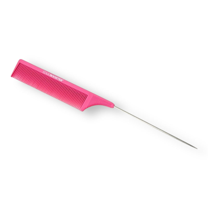 Edge Booster Carbon Anti-Static Pin Tail Comb Hot Pink 9