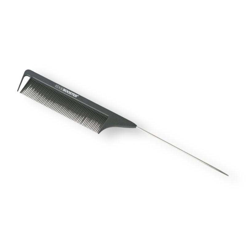 SFEB9022 Edge Booster Carbon Anti-Static Pin Tail Styling Comb Gray 8.65