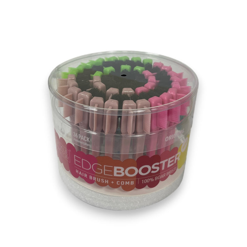 SFEB9176 E/B Hair Brush+Comb Mini ORIGINAL Brown / Green / Pink 36 pack