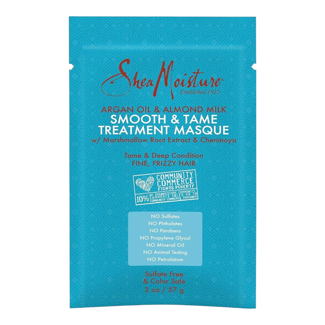 Shea Moisture Argan Oil & Almond Milk Treatment Masque Packet (12 / Display)