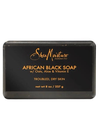SHMO234 Shea Moisture African Black Soap 8 oz