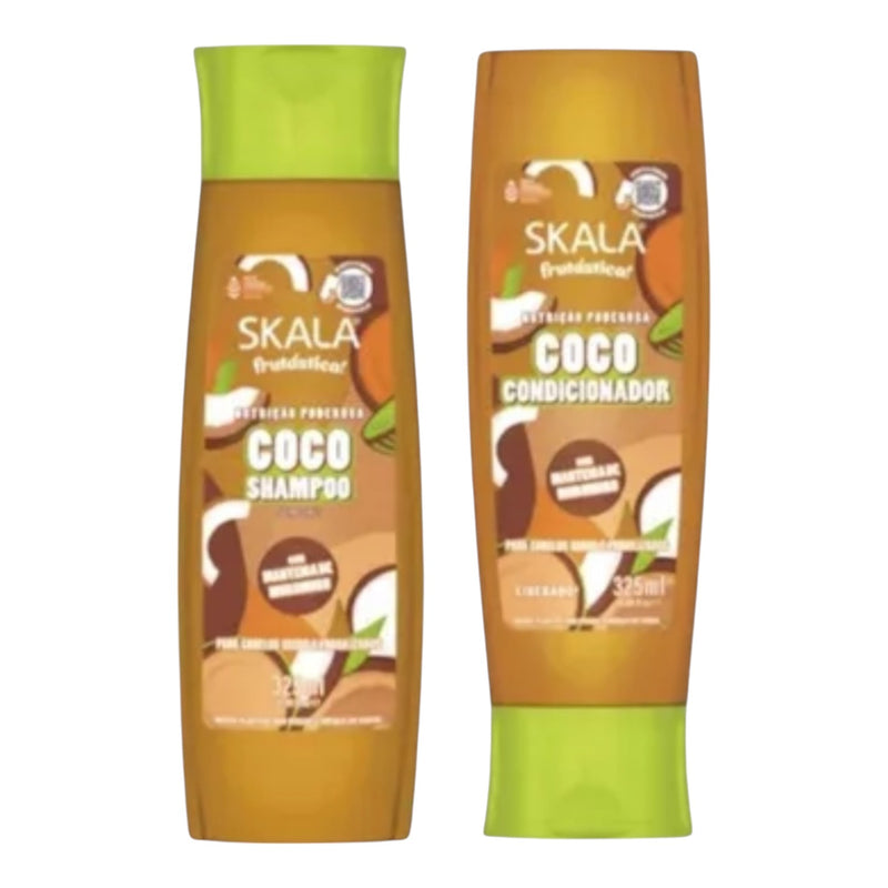 Skala Shampoo+Conditioner Oleo De Coco 325ml Each (Orange)