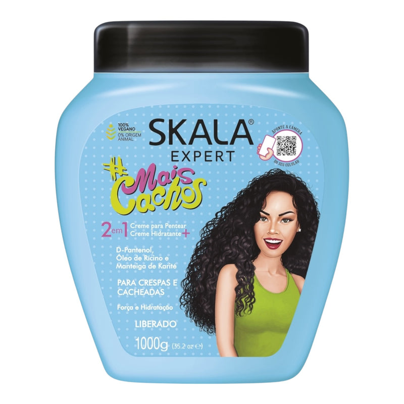 Skala Treat. Mais Cachos / More Curls 1000g/35.2oz (Blue w/ Blk Top)