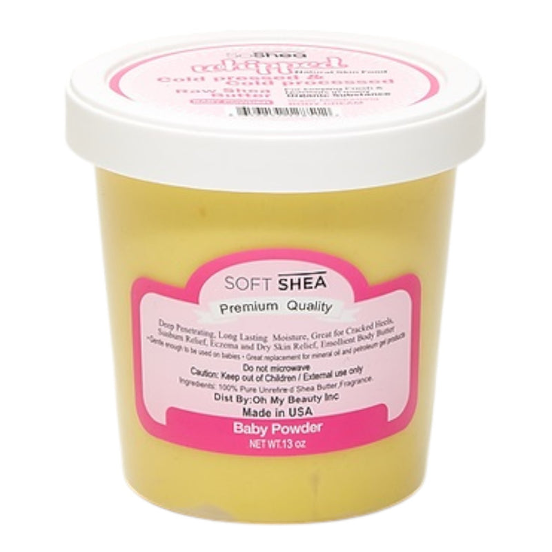 Soft Shea Whipped Shea Butter - Baby Powder 13 oz