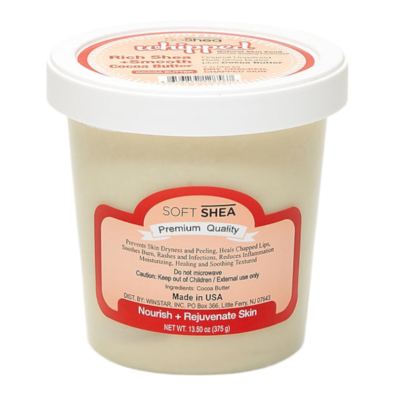 Soft Shea Whipped Shea Butter - Cocoa Butter (Nourish+Rejuvenate) 13 oz