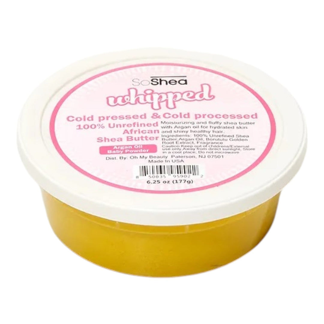 Whipped Shea Butter (Argan Oil / Baby Powder) 6.25 oz