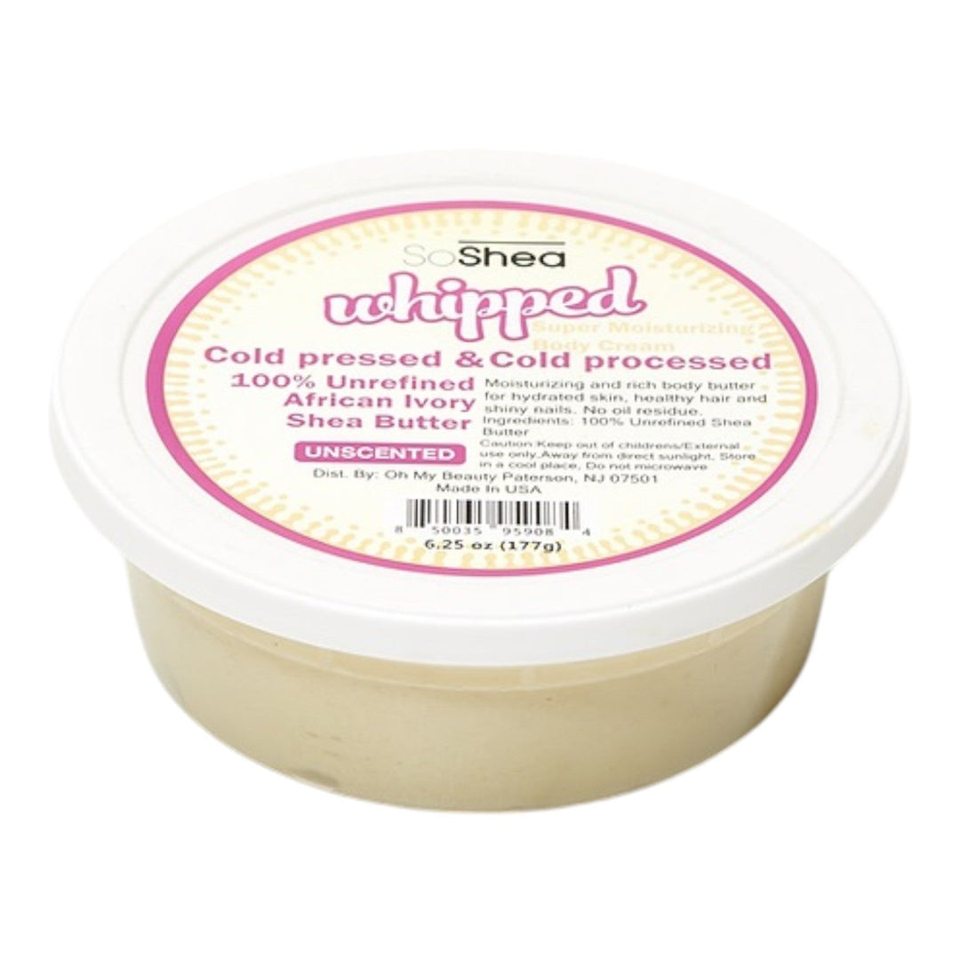Whipped Shea Butter (African Ivory - Unscented) 6.25 oz