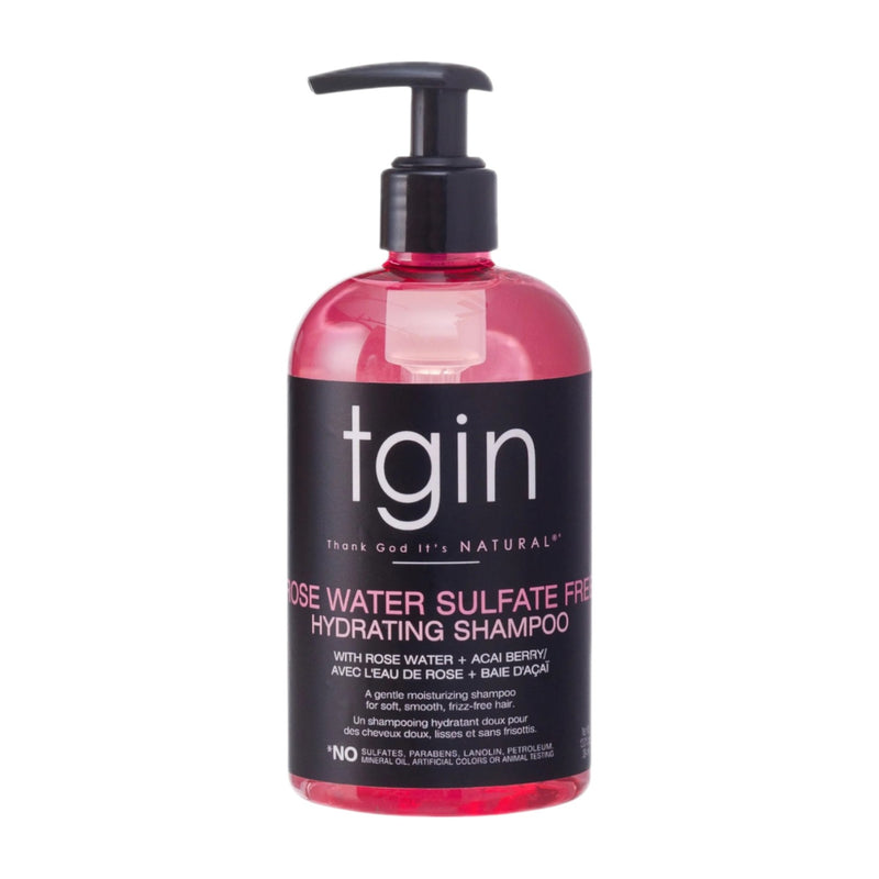 TGIN Rose Water Sulfate Free Hydrating Shampoo 13 oz