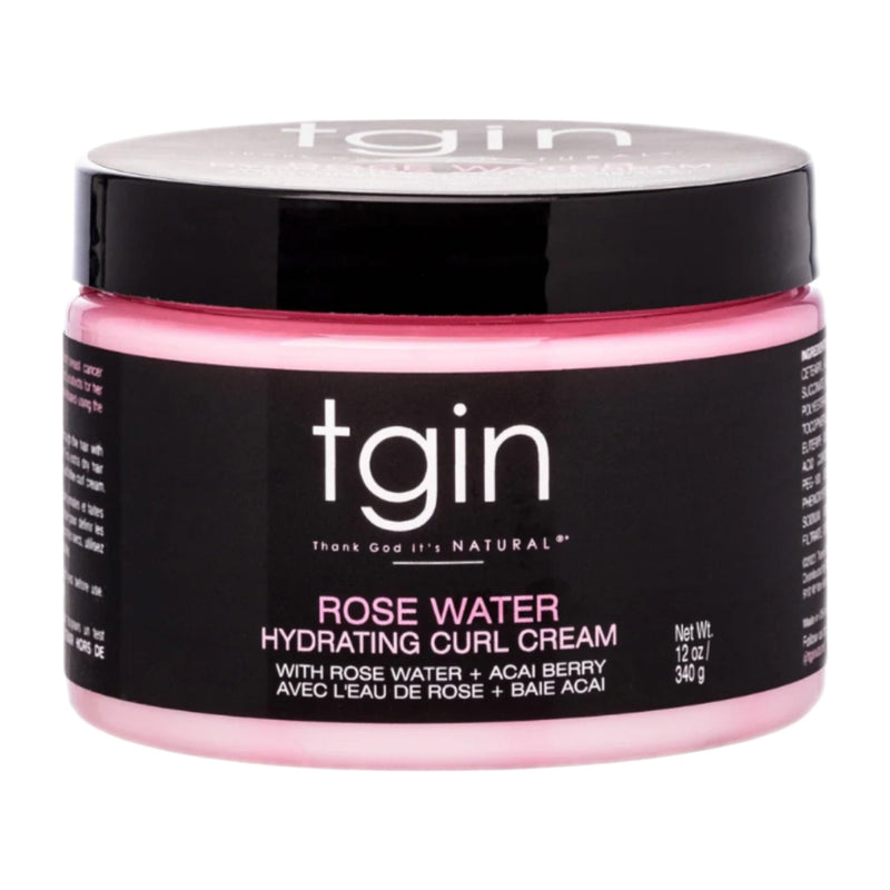 TGIN Rose Water Hydrating Curl Cream 12 oz (Jar)