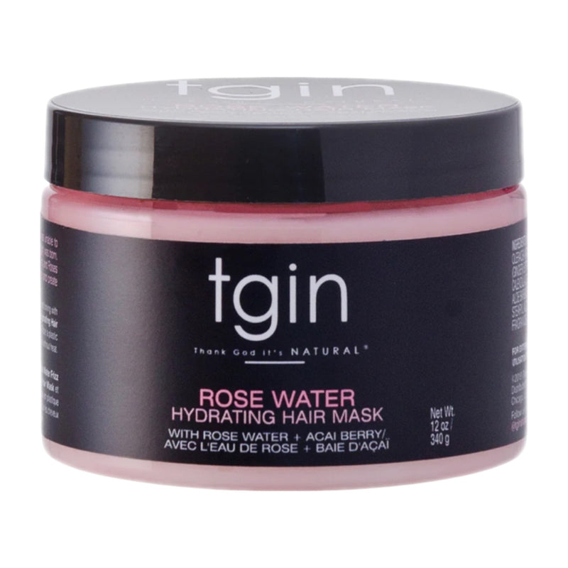 TGIN Rose Water Hydrating Hair Mask 12 oz (Jar)