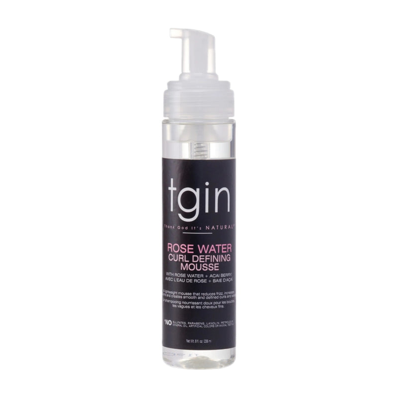 TGIN Rose Water Curl Defining Mousse 8 oz