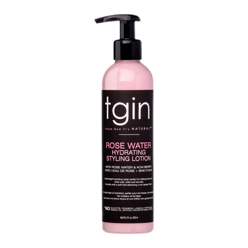 TGIN Rose Water Hydrating Styling Lotion 8 oz
