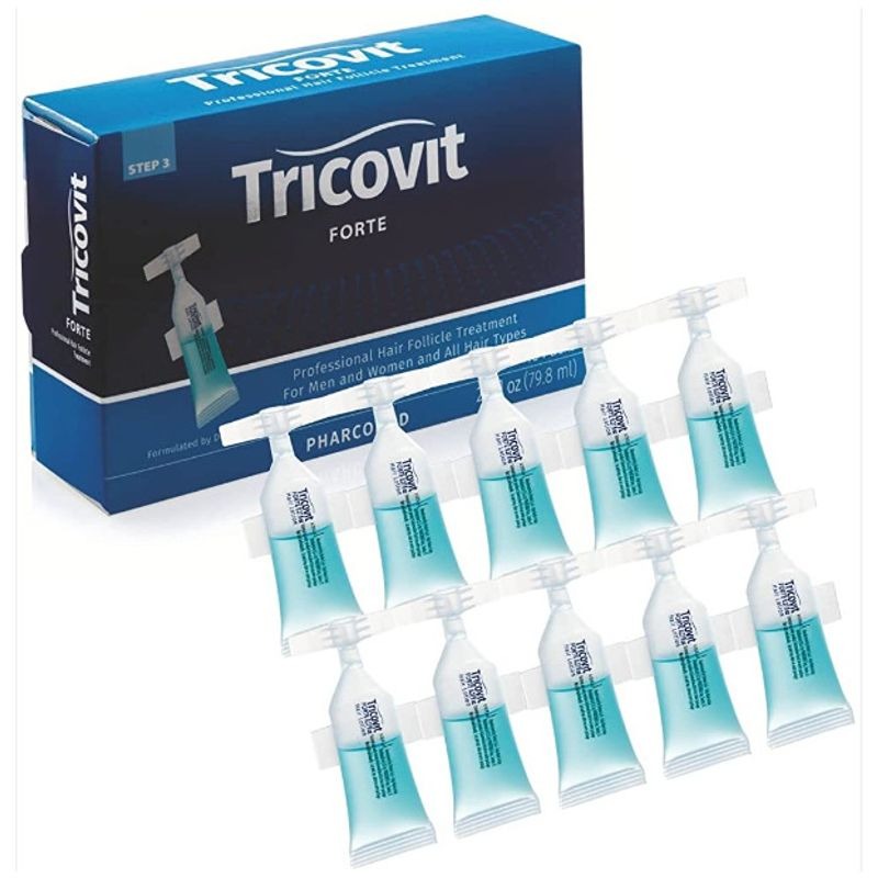 TRI1003 Tricovit Forte Hair Lotion Hair Loss Prevention (10 x 2.7 oz) Step. 3