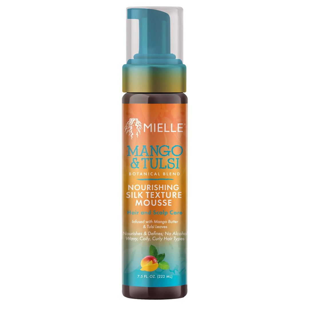 MIE7003 Mielle Mango & Tulsi Nourishing Silk Texture Mousse 7.5 oz